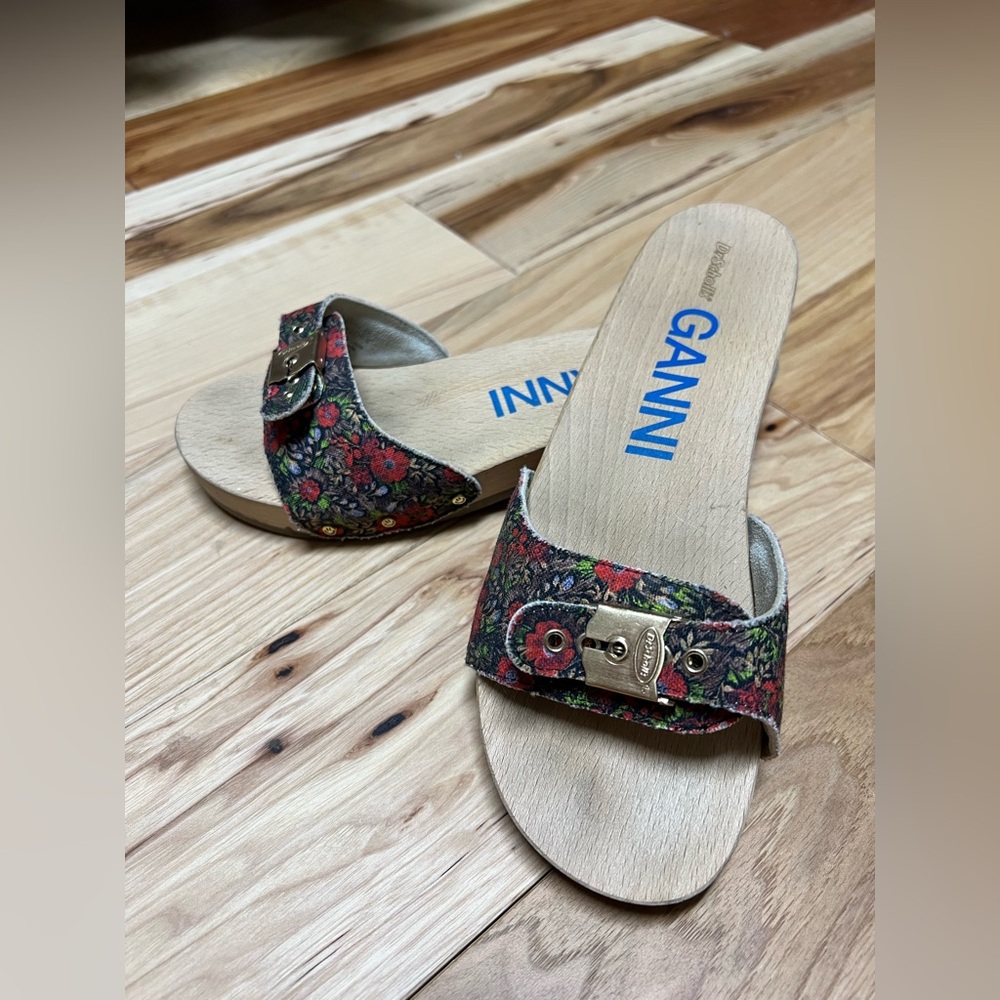 Ganni x Dr. Scholls Floral Mules